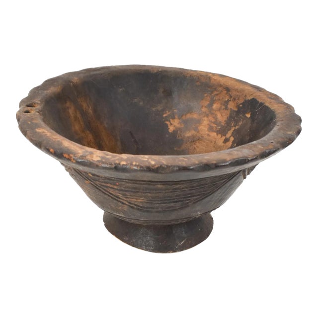 Early 20th Century Tuareg Wood Bowl Mali For Sale