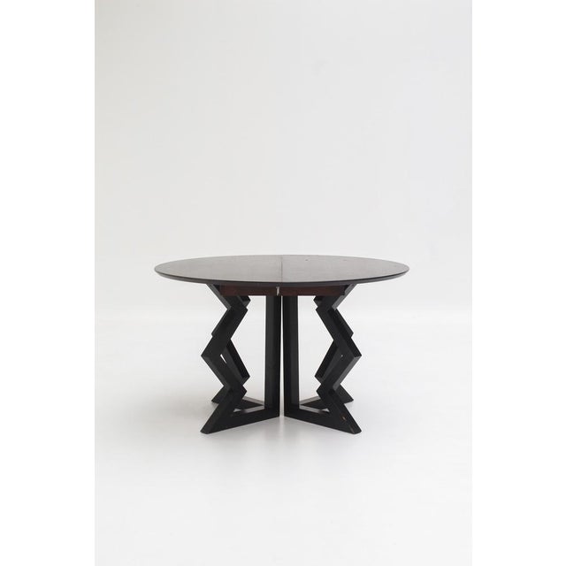 Vintage French Table in Wenge, 1990s For Sale - Image 13 of 13