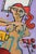 Contemporary Large-Scale Cubist Figurative Interior Scene Bursting with bright colors and whimsical energy, this...
