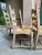 Set 6 Vintage French Ladder Back Dining Chairs Rush Seat Bleached Oak Farmhouse For Sale - Image 15 of 18