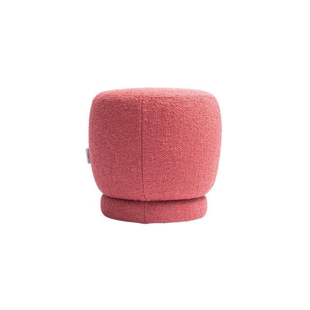 Contemporary Zveva Round Pouf in Beech by Popus Editions For Sale - Image 3 of 9
