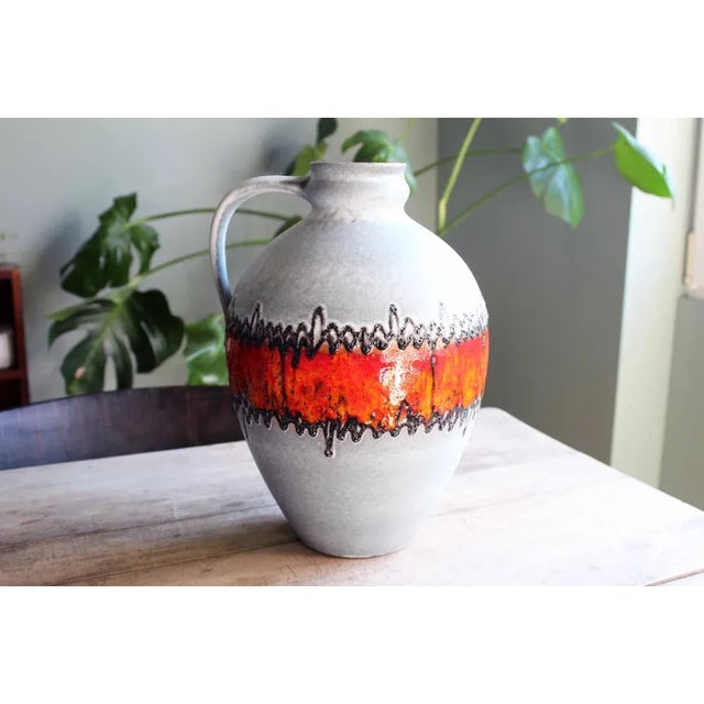 Mid-Century Modern German Ceramic Vase, 1960s For Sale - Image 3 of 11
