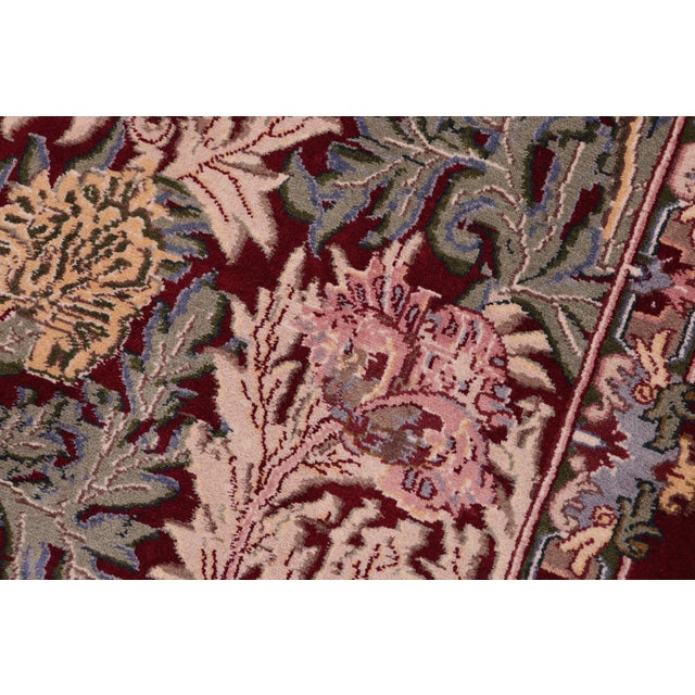 Shabby Chic 1990's Pak-Persian Red/Red Wool Rug - 2'1'' X 3'9'' For Sale In New York - Image 6 of 9