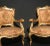Brown 19th-Century Italian Gilt Living Room Set with Sofa and Armchairs, Set of 3 For Sale - Image 8 of 13