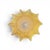 Art Nouveau Bohemian Candia Iridescent Gold Centerpiece Bowl with Spiked Rim and Applied Prunts, 1898 For Sale - Image 4 of 4