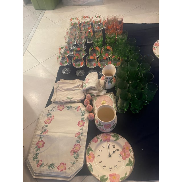 Rare Vintage Ultimate Hostess Lot: 194-Pc Franciscan Desert Rose, 31-Pc Tiffin Madeira Glassware & 11-Pc Pristine Lenox Tyler Fine China For Sale - Image 12 of 13