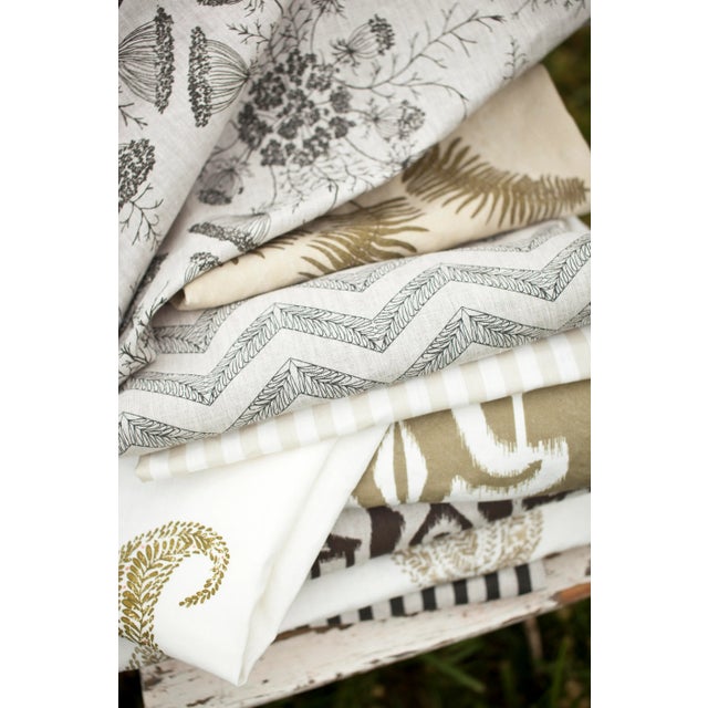 Lauren Liess Lauren Liess Moth Wing Fabric in Antique Beige For Sale - Image 4 of 4