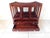 Vintage Mid Century Mahogany Wood Canterbury Magazine Rack For Sale - Image 4 of 12