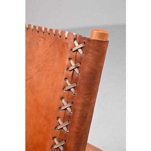 Wood Low Chair by Werner Biermann for Arte Sano Colombia For Sale - Image 7 of 13