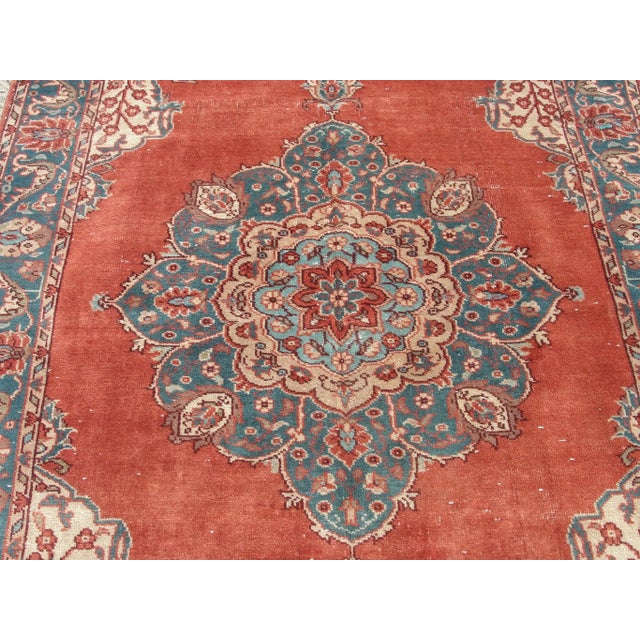Hand Wowen Wool Turkish Rug, Rug,Vintage Rug,Beatifull Color Combination Turkish Retro Rug, Home Decor 5'3" X 7'8" , Ft For Sale - Image 11 of 11