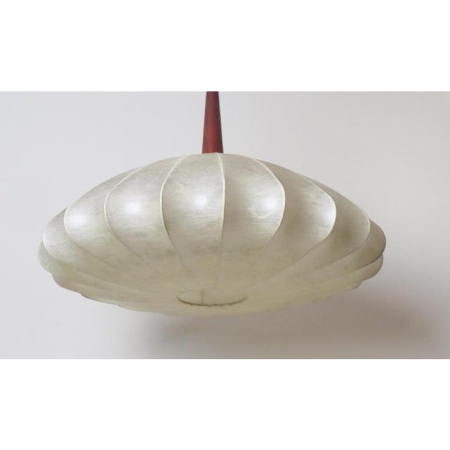1960s Cocoon Flower Pendant Lamp attributed to Friedel Brauer for Goldkant, 1960s For Sale - Image 5 of 16