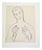 Suzanne Tourte, Portrait of a Woman, 1940s, Pencil on Paper For Sale