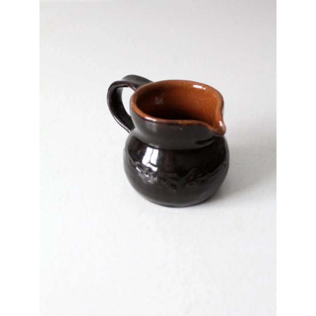 Ceramic Vintage Studio Pottery Creamer Pitcher For Sale - Image 7 of 13