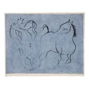 1970s Stavros Papasavvas Love Color Lithograph, Signed, Numbered