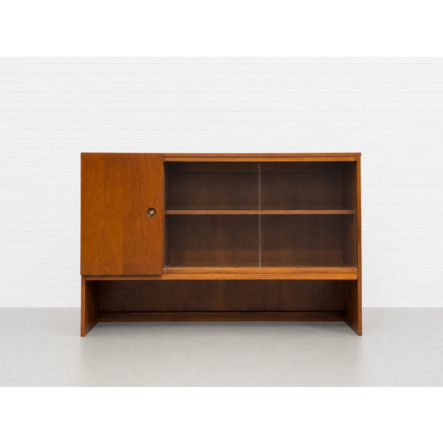 Mid Century Modern Teak Danish Bookcase / hutch, c. 1960's. Plenty of room for books or displaying your collection. This...