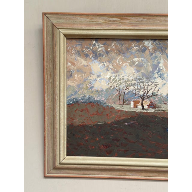 Bertil Wahlberg, Landscape, 1950s, Oil Painting on Panel, Framed For Sale - Image 9 of 18