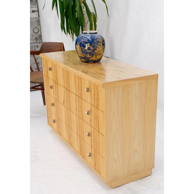 Mid Century Solid Wood Blonde Pecan Veneered 4 Drawers Dresser by Founders For Sale - Image 9 of 13