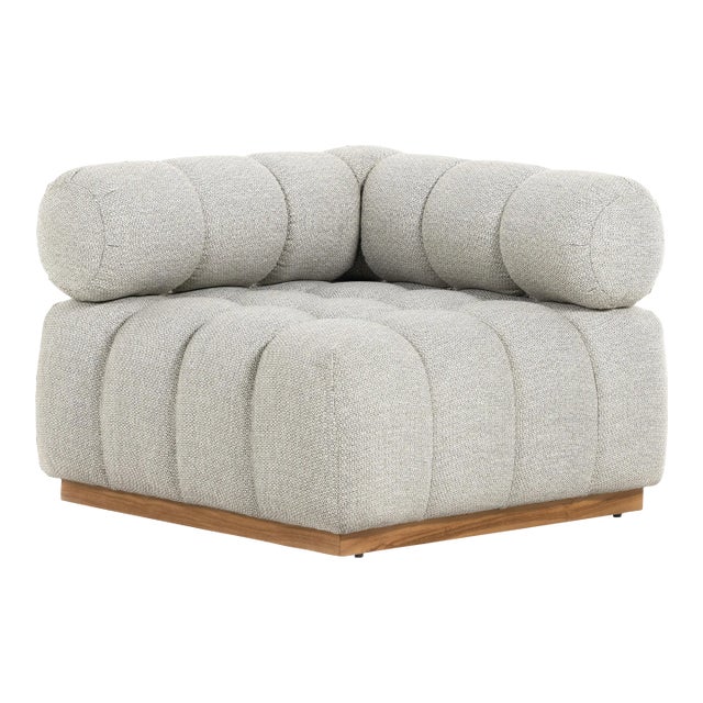 Four Hands Roma Outdoor Sectional Corner Piece, Ash For Sale