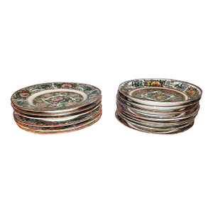 Chinese Famille Rose Small Plates 1920-30s, Set of 12