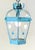Rustic Vintage Style Solid Brass Verdigris Hanging Lantern - Restored & Rewired For Sale - Image 3 of 13