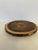 1980s Wooden Acacia Lazy Susan ''16 Round For Sale - Image 4 of 6