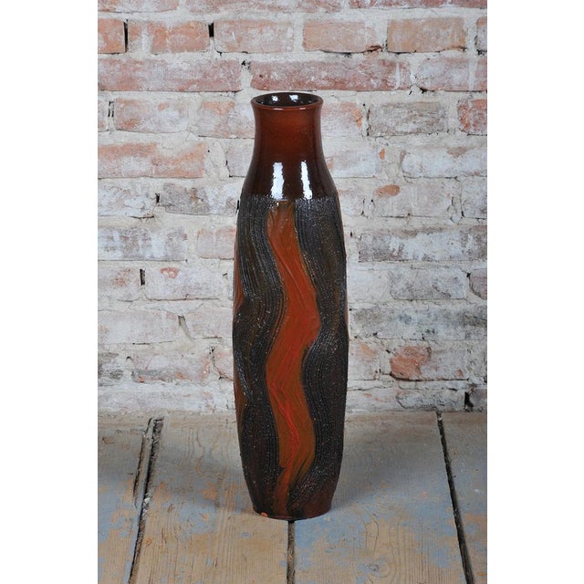 Mid-Century Vase in Ceramic, Czech, 1950s For Sale - Image 6 of 9