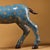 Metal Cloisonné Enamel Deer Figurine, 4kg, Blue Ground With Floral Motifs For Sale - Image 7 of 9