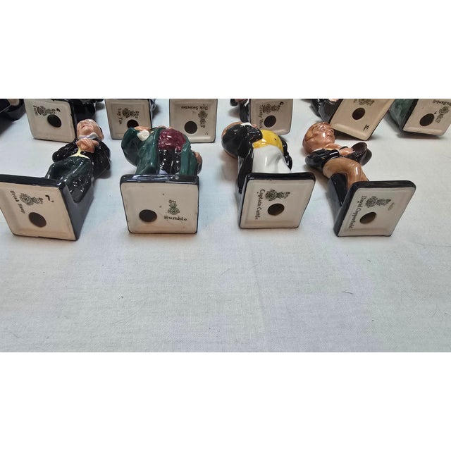 English Vintage Royal Doulton "Dickensian" Collection Set of 18 Characters For Sale - Image 3 of 4