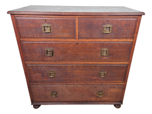 Edwardian Chest of Drawers in Oak, 1910s