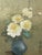 Paint Gorgeous Pair of Chinese Floral Watercolors Signed Framed For Sale - Image 7 of 9