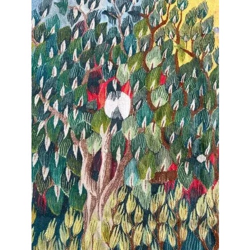 Green Vintage Egyptian Tapestry, 1950s For Sale - Image 8 of 18