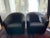 Contemporary Black Upholstered Armchairs - A Pair For Sale - Image 10 of 10