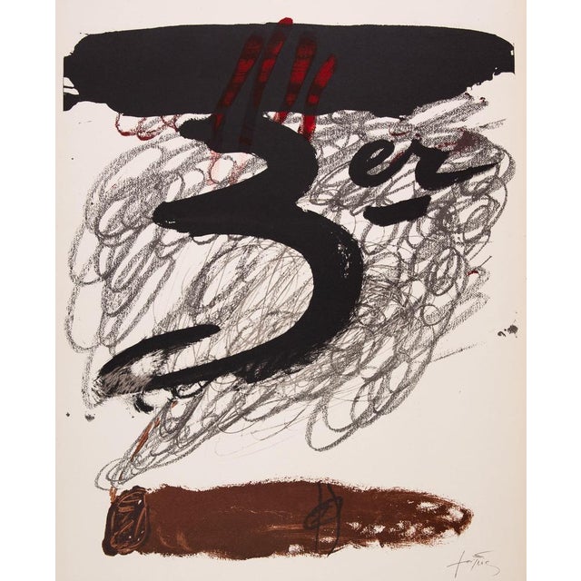 Antoni TAPIES (1923-2012) Cadaqués Festival Original color lithograph poster Signed in the plate On poster paper, 56 x 76...