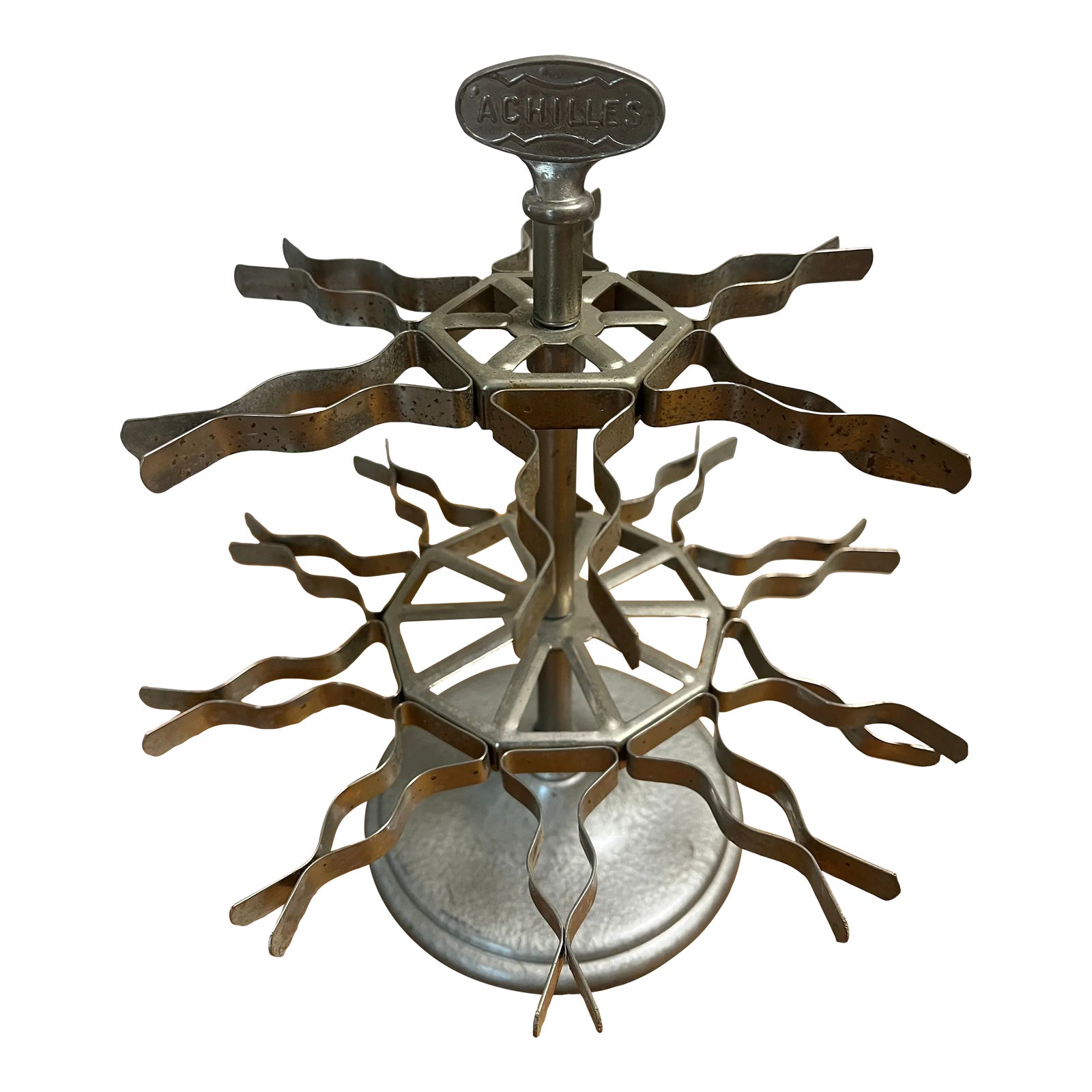 40s〜 ヴィンテージ usa スタンド Early 20th Century Vintage Achilles Stamp Seal Holder Carousel