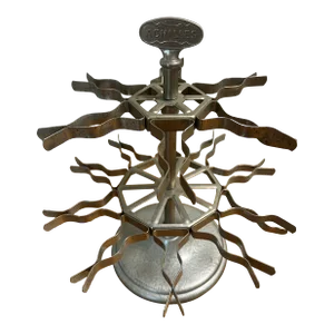 Early 20th Century Vintage Achilles Stamp Seal Holder Carousel Stand - Double Decker