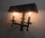 Striking pair of Brutalist mid century wall lights, patinated wrought iron, in good working order, new wiring. Up to 250V...