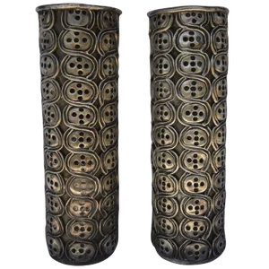 Antonio Pineda Silver Candlesticks - a Pair