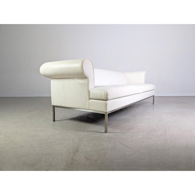 Wittmann Sofa in Cream Leather from Wittmann For Sale - Image 4 of 11