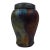 Ceramic Raku Glazed Lidded Jar For Sale