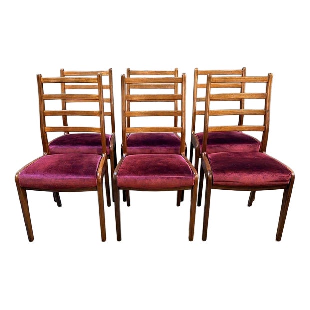 Fresco Teak Ladder Back Dining Chairs from G Plan, 1960s, Set of 6 For Sale