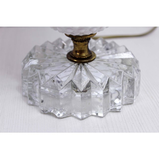 Mid-Century Glass Table Lamp, 1950s For Sale - Image 4 of 12