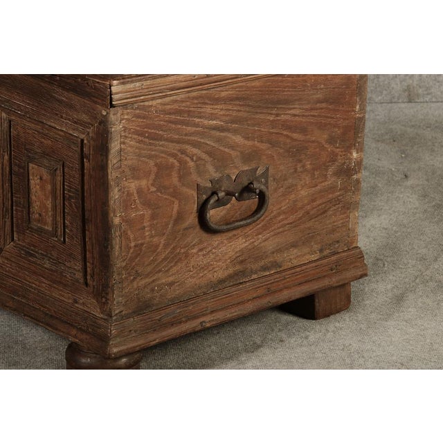 Mid 18th Century Antique Small Baroque Chest in Oak, 1750 For Sale - Image 5 of 18