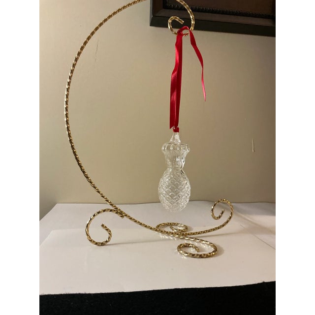 Modern Steuben “Pineapple” Christmas Tree Ornament For Sale - Image 3 of 7