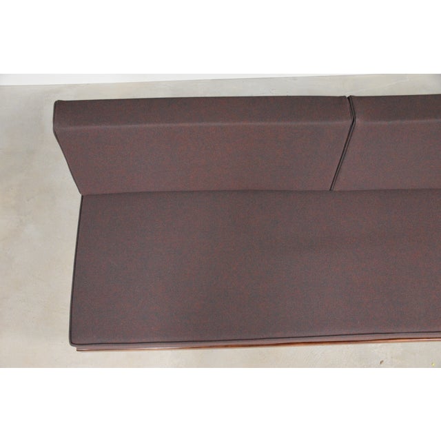 1950s 1950s Walnut Mid Century Daybed Sofa For Sale - Image 5 of 8