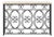 Ornate Iron Console With Cream Travertine Top For Sale