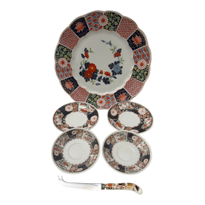 Mid 20th Century Royal Crown Derby 6 Piece Dish Set