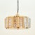 Carl Fagerlund Scandinavian Mid-Century Glass & Brass Ceiling Light/Chandelier Attributed to Carl Fagerlund for Orrefors, Sweden, 1960s For Sale - Image 4 of 11