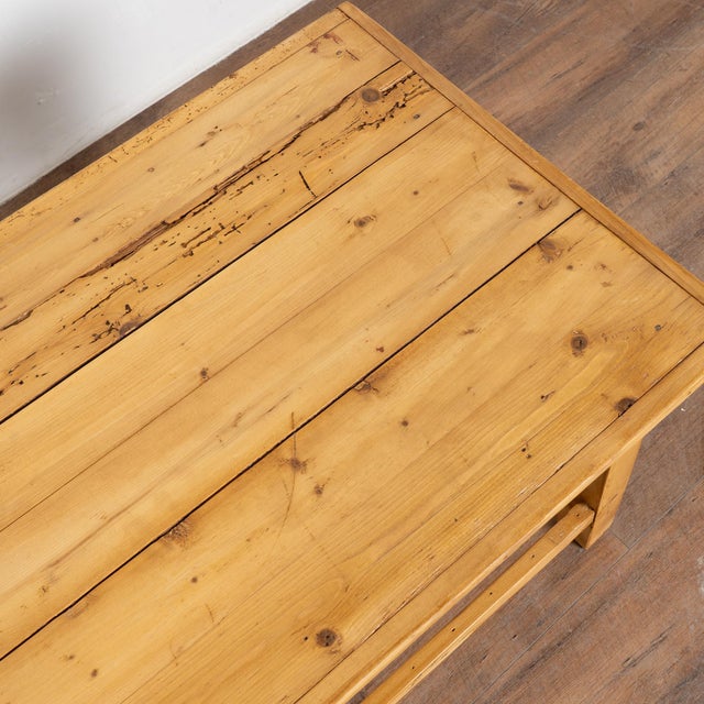 Rustic 20th Century Short Pine Side Table For Sale - Image 6 of 11