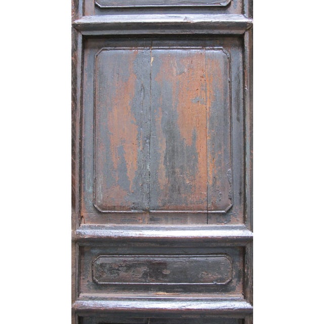 Brown 88 Inch Tall Original 16th Century Antique Chinese Cabinet For Sale - Image 8 of 18