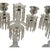 Vintage Pair 14" Modular Crystal 3-Light Candelabras Threaded European Lead Crystal Complete with Prisms. Made in USA...